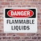Signmission Flammable Liquids Danger Sign, Plastic, 14in W x 10in L, 2PK OS-2PACK-DS-P-1014-L-1827 - alternate 4